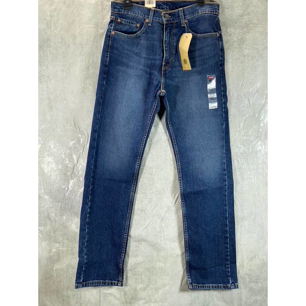 Levi's Men's Medium Wash 505 Regular-Fit Straight-Leg Denim Jeans SZ 32X32